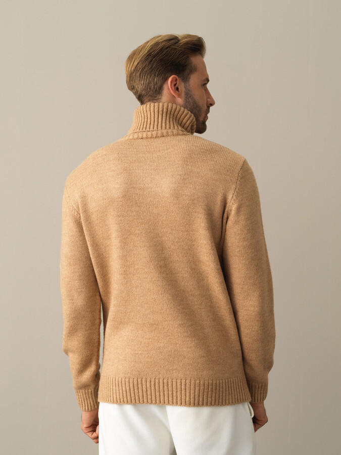 Fisherman Neck Regular Fit Sweater - Xint
