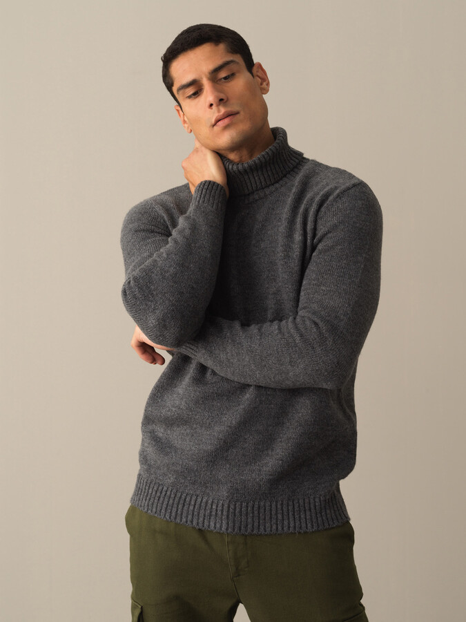 Fisherman Neck Regular Fit Sweater - Xint