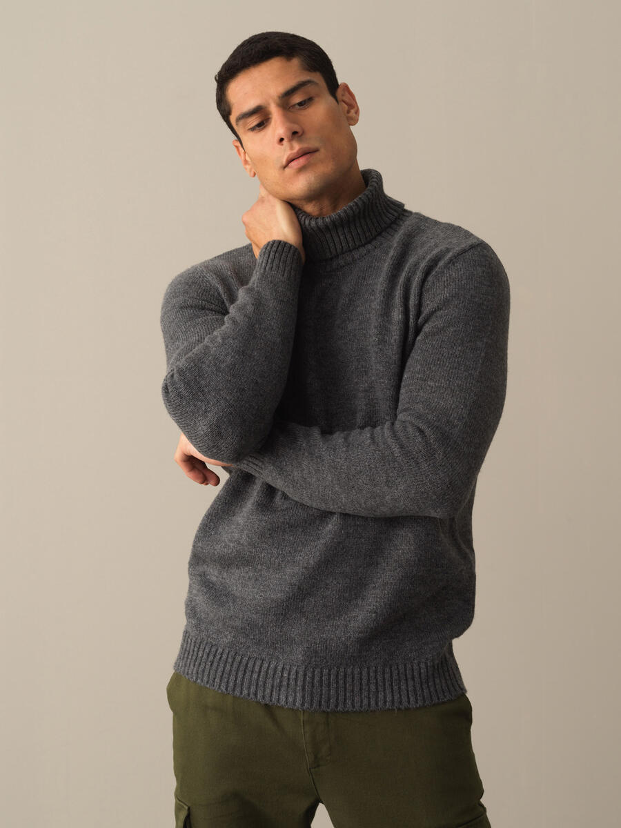 Fisherman Neck Regular Fit Sweater