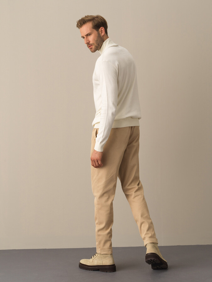 Half Turtleneck Regular Fit Basic Sweater - Xint