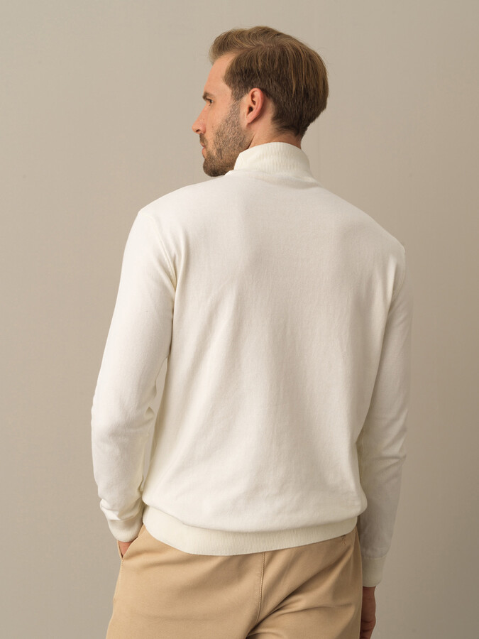 Half Turtleneck Regular Fit Basic Sweater - Xint