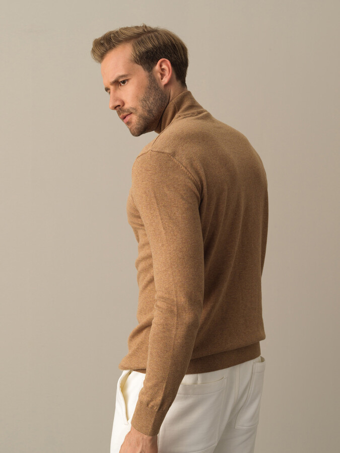 Half Turtleneck Regular Fit Basic Sweater - Xint