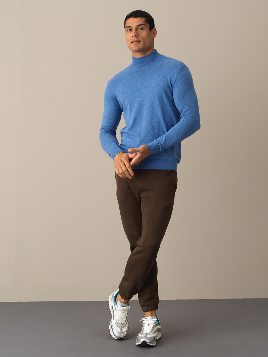 Half Turtleneck Regular Fit Basic Sweater - 2