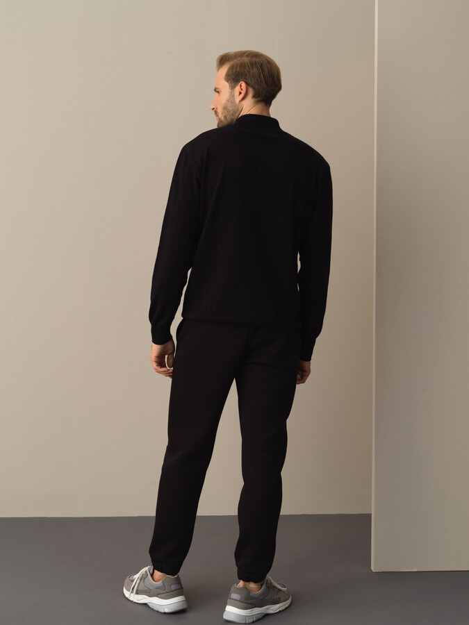 High Neck Cotton Regular Fit Basic Sweater - Xint