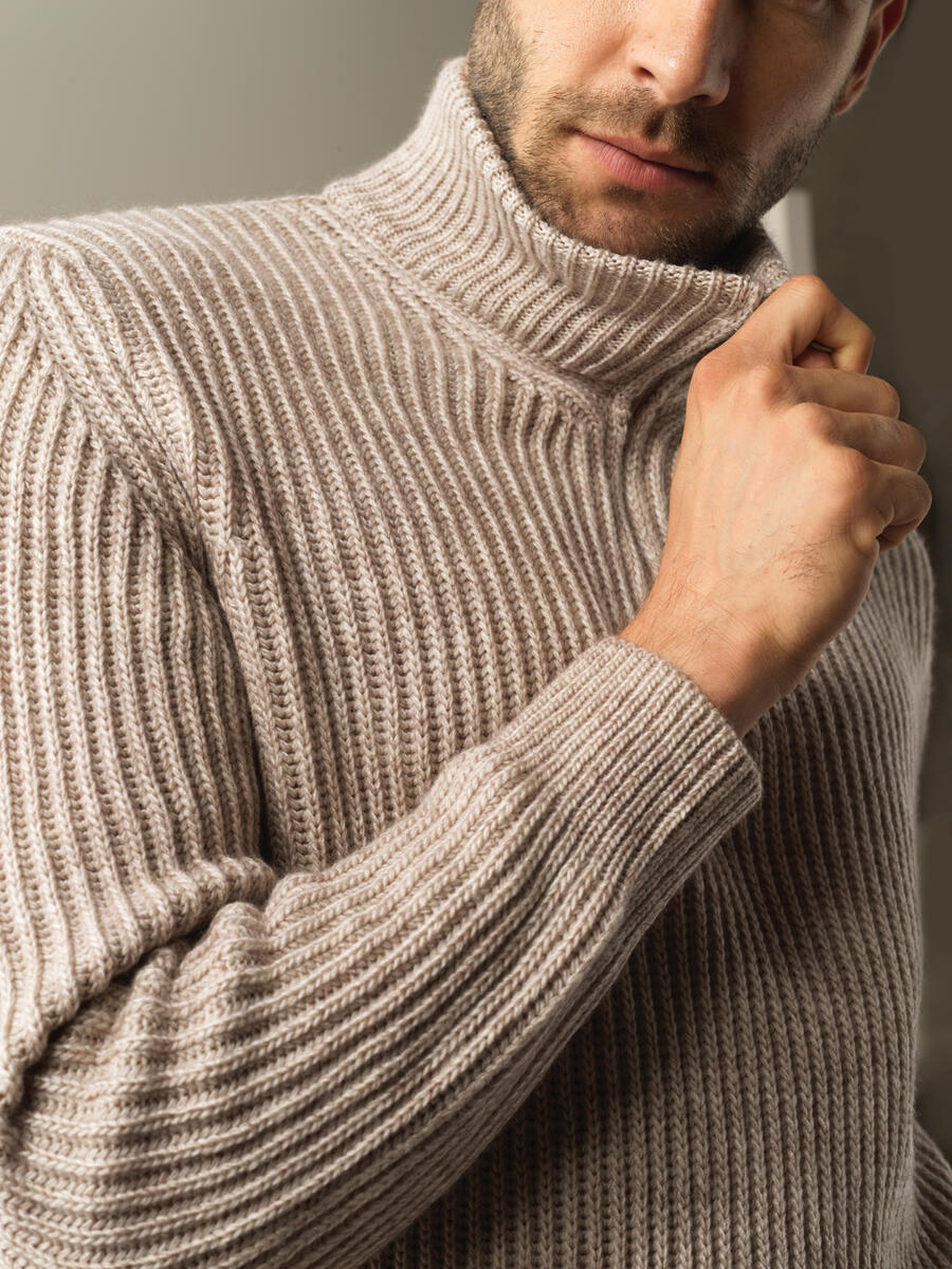 High Neck Regular Fit Half Zip Sweater