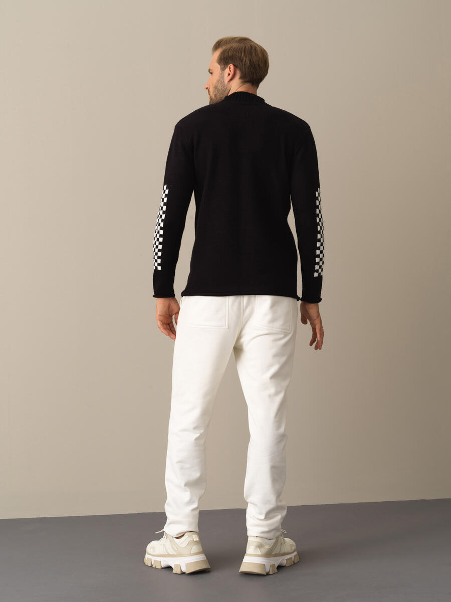 High Neck Regular Fit Sweater - 4