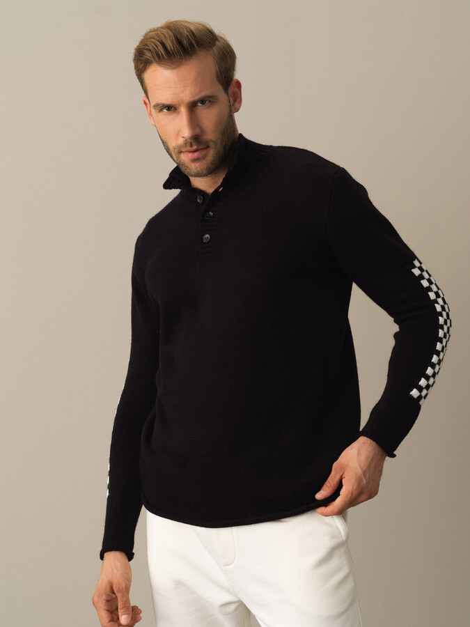 High Neck Regular Fit Sweater - 1
