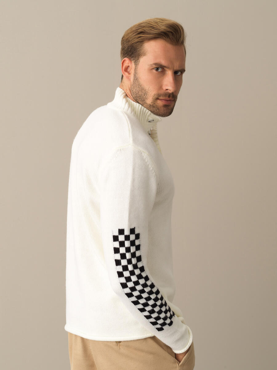 High Neck Regular Fit Sweater - 4