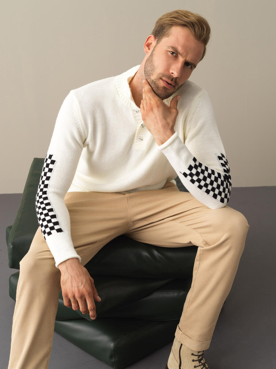 High Neck Regular Fit Sweater - 1