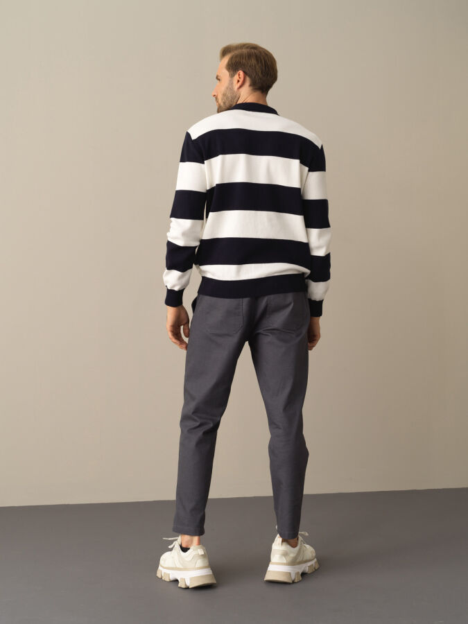 Polo Neck 100% Cotton Regular Fit Sweater - Xint