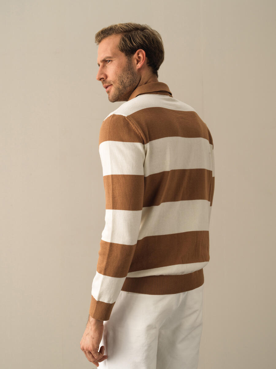 Polo Neck 100% Cotton Regular Fit Sweater - 3