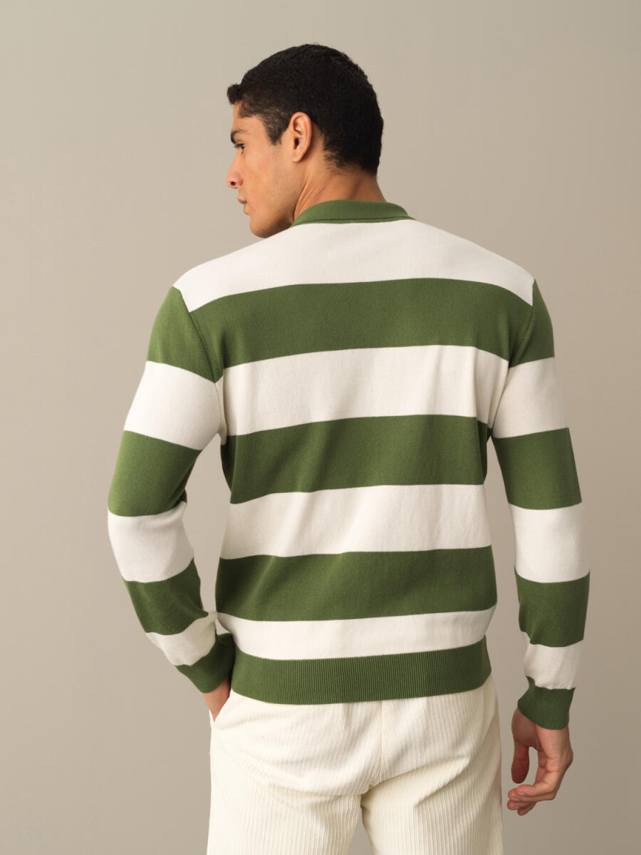Polo Neck 100% Cotton Regular Fit Sweater - 3