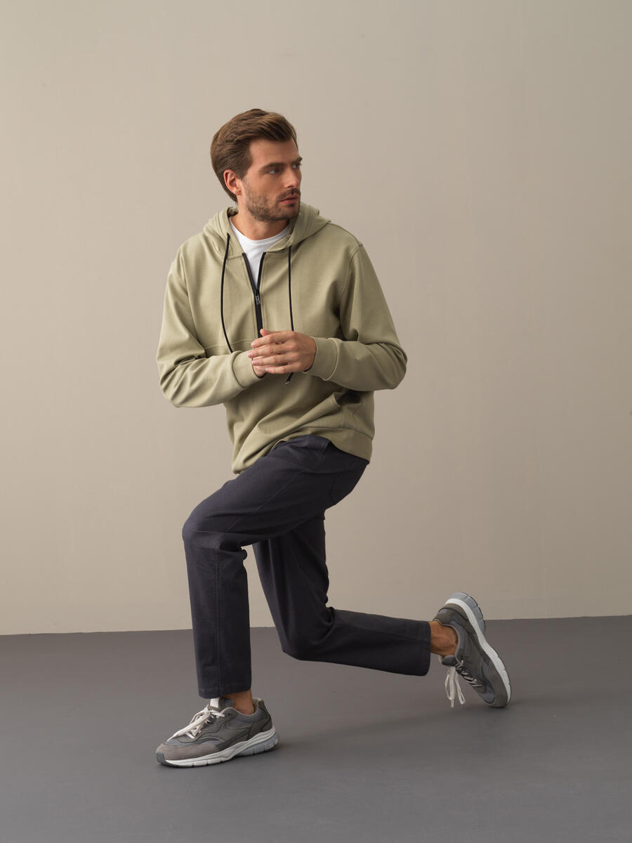 High Waist Regular Fit Wide Leg Denim Pants - 3