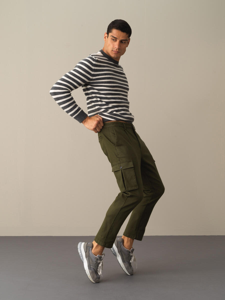 Cotton Cargo Pocket Pants - 2