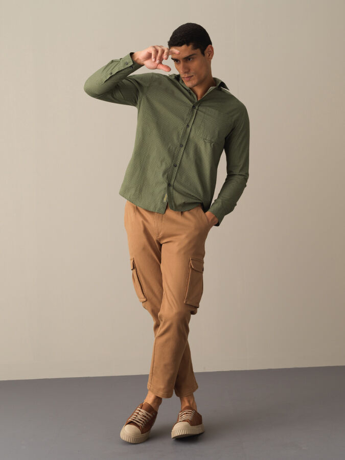 Cotton Cargo Pocket Pants - Xint