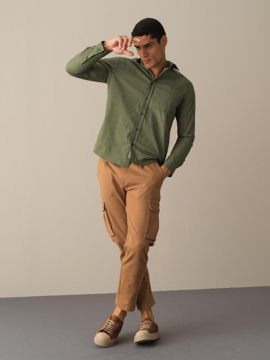 Cotton Cargo Pocket Pants - 3