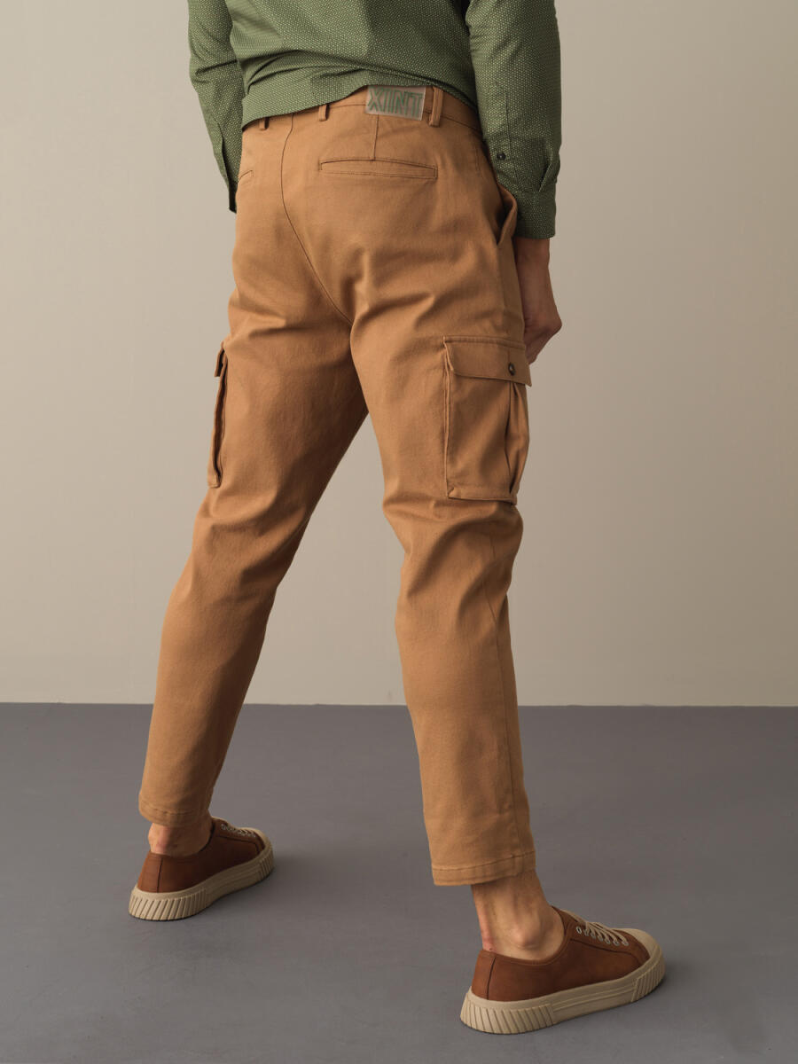Cotton Cargo Pocket Pants - 4