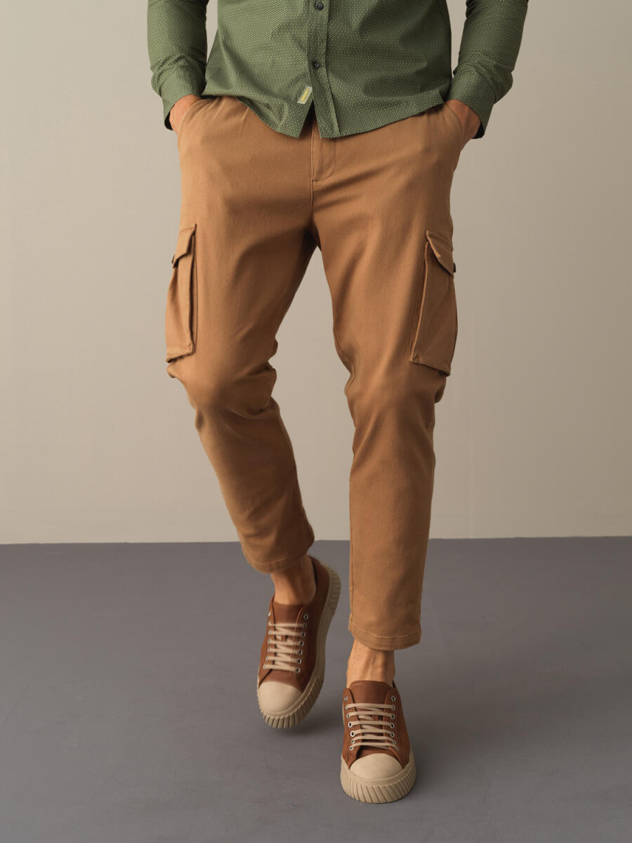 Cotton Cargo Pocket Pants