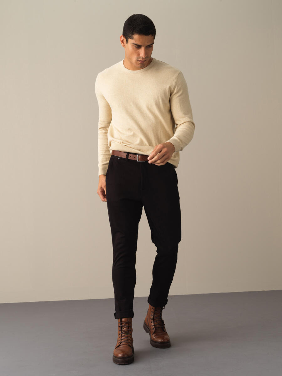 Cotton Regular Fit Pants - 2