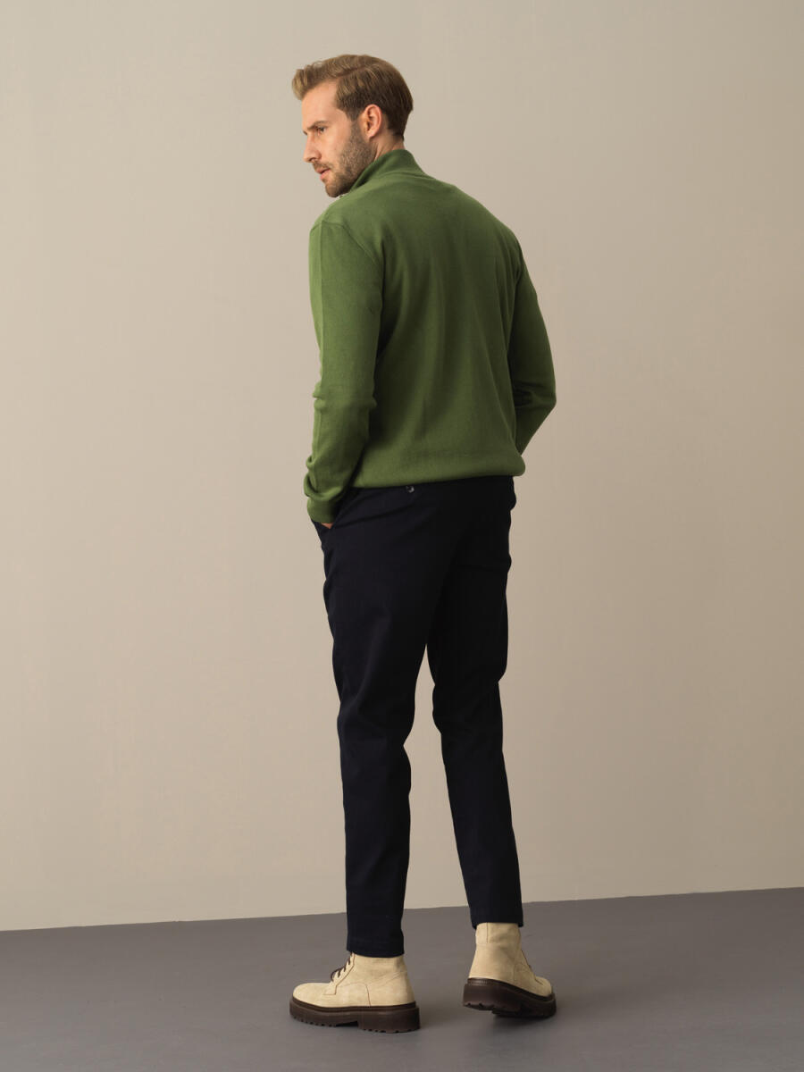 Cotton Regular Fit Pants - 4