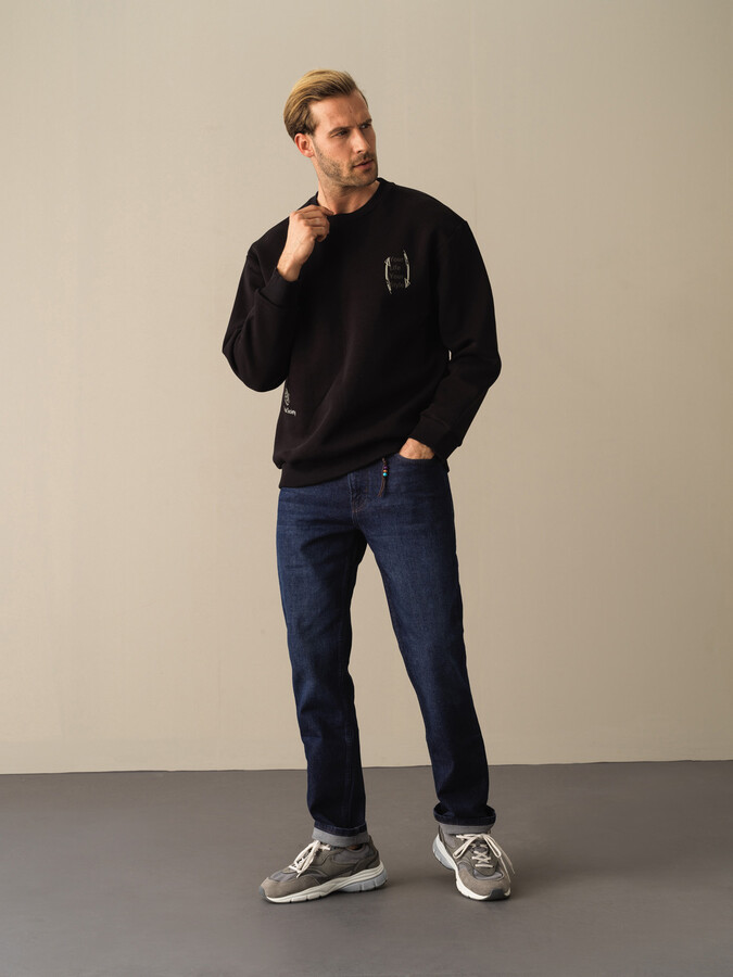 Cotton Slim Fit Denim Pants - Xint