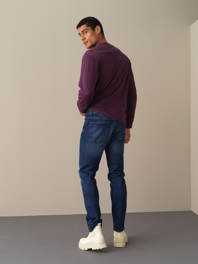 Cotton Slim Fit Denim Pants - Xint