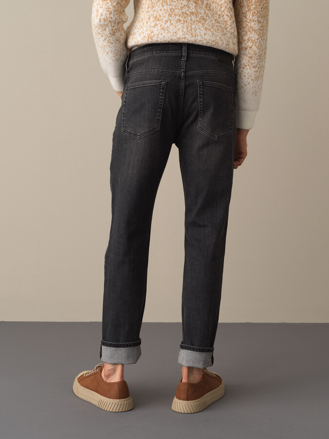 Cotton Slim Fit Denim Pants - Xint