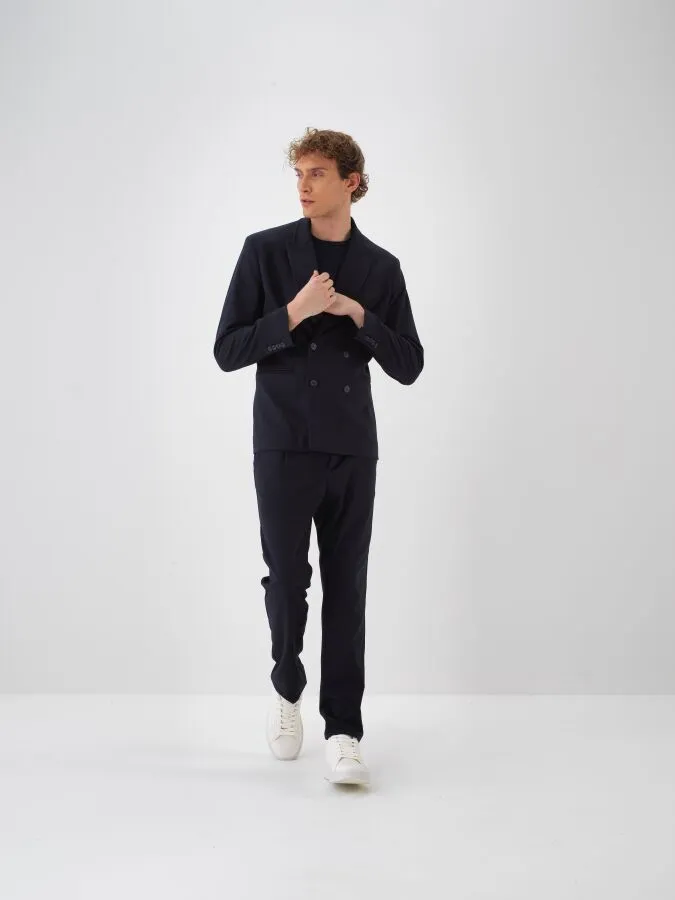 Plain Flannel Fabric Pants - Xint