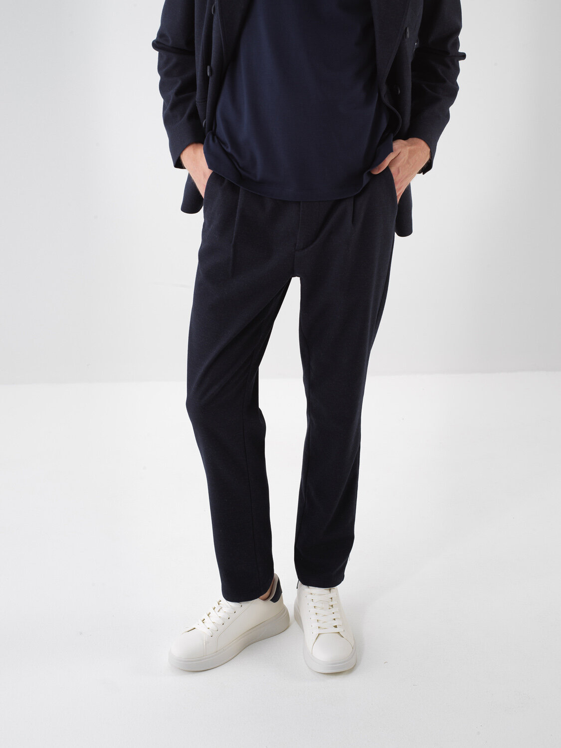 Plain Flannel Fabric Pants - Xint