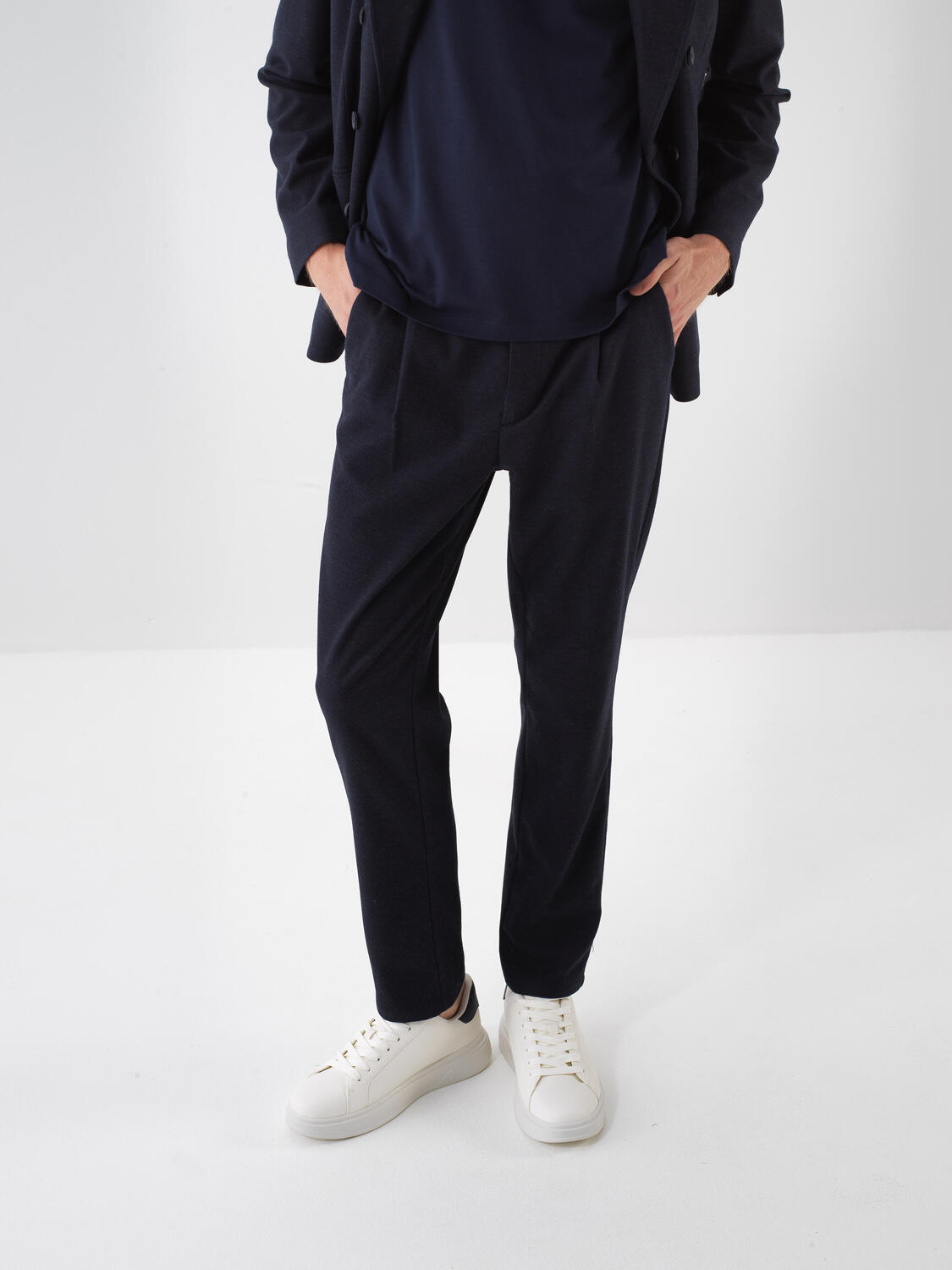 Plain Flannel Fabric Pants