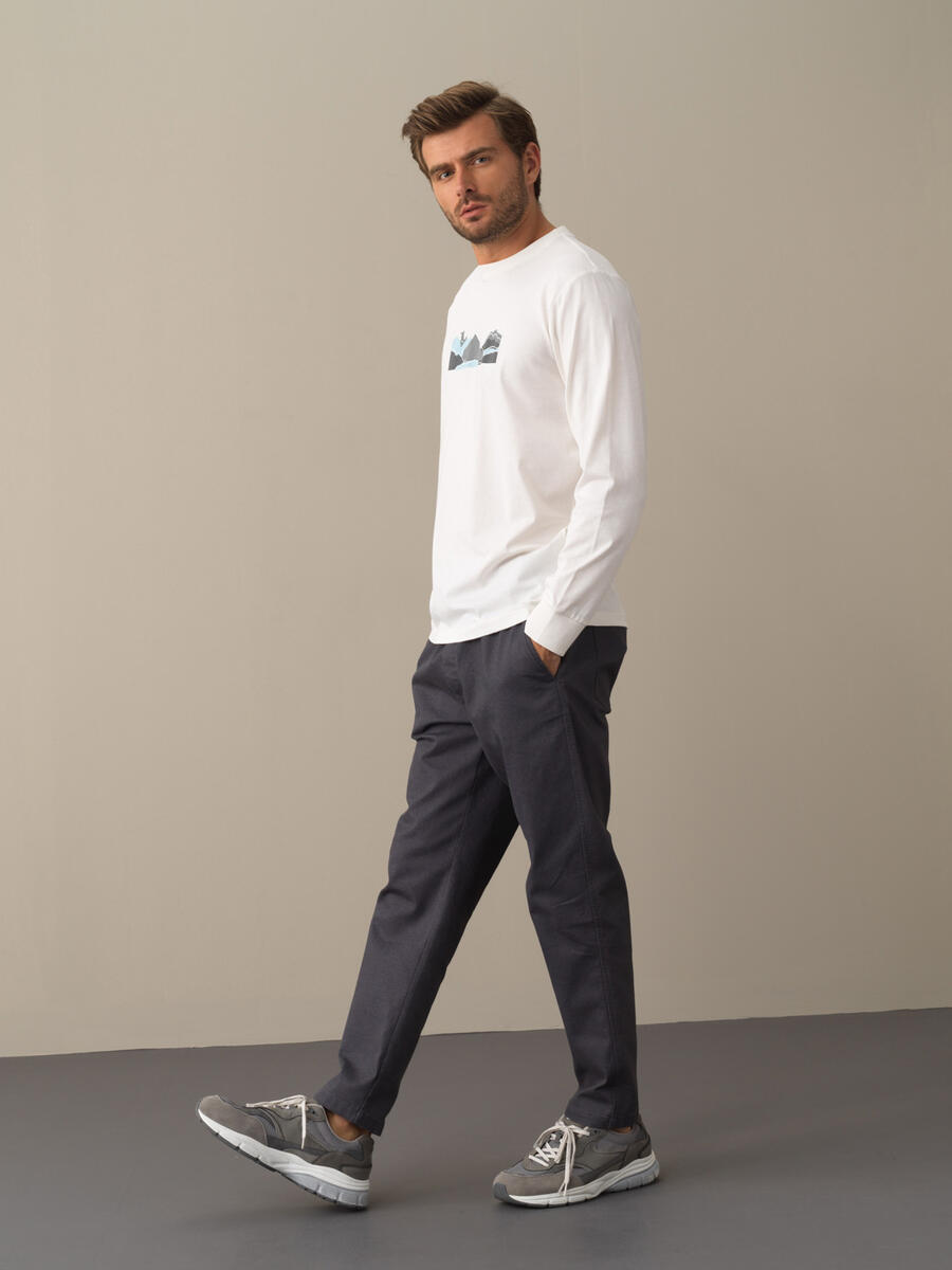 Elastic Waist High Waist Regular Fit Sweat Shorts - 3