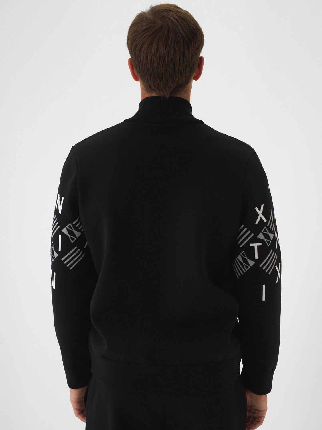 Black Regular Fit Cardigan That Maintains Its Form - Xint