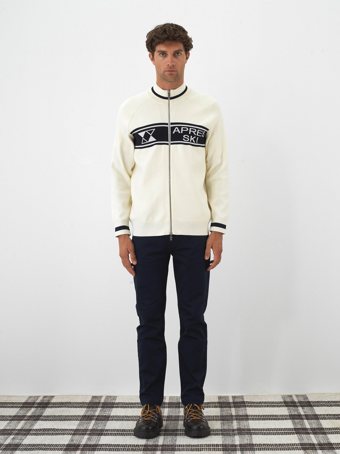 Ecru Regular Fit Cardigan That Maintains Its Form - Xint