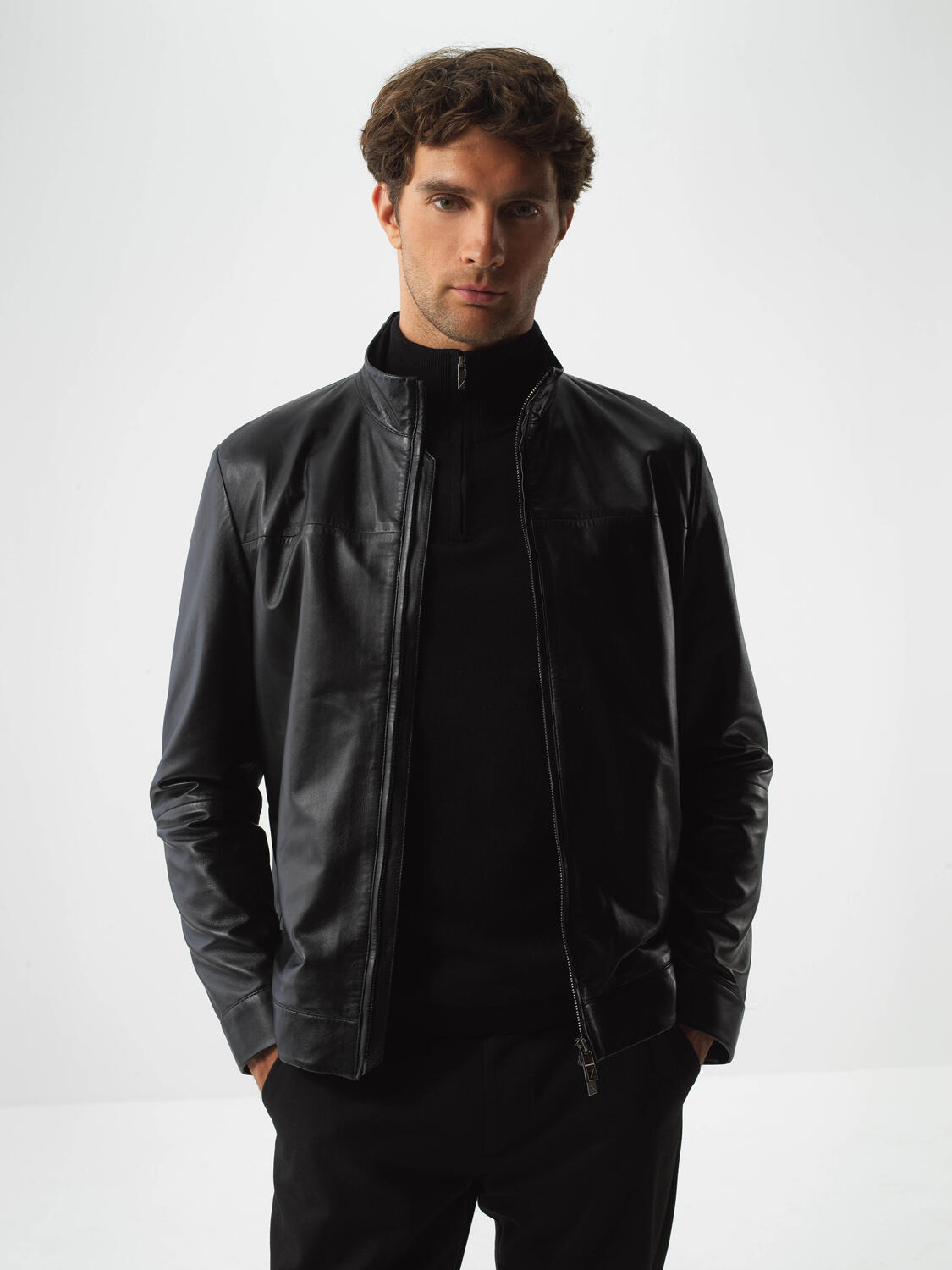 Black Genuine Leather Regular Fit Jacket