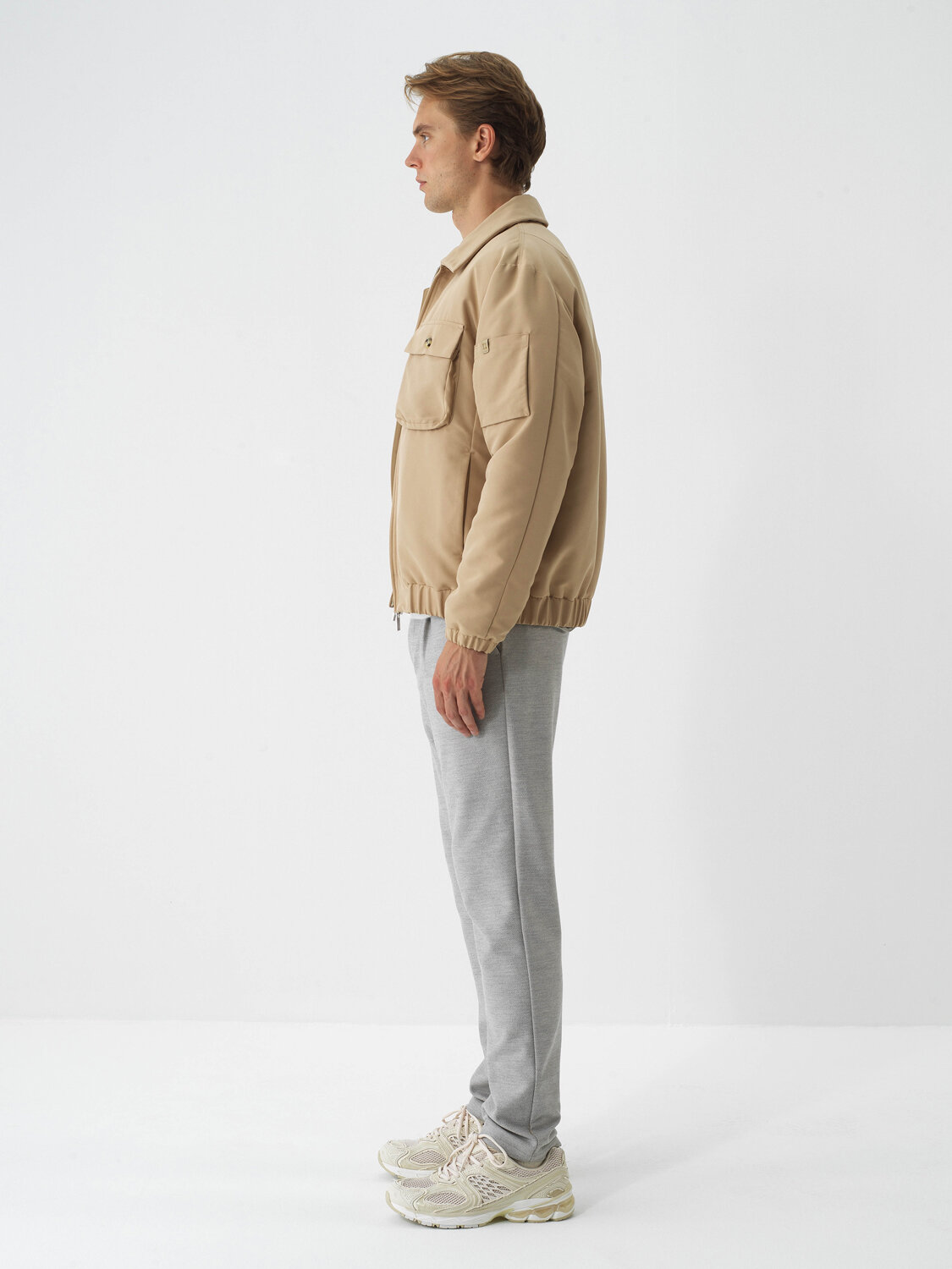 Camel Regular Fit Jacket That Maintains Its Shape - Xint