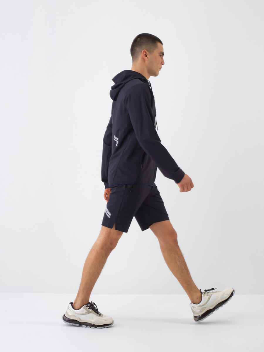 Navy Blue Regular Fit Coat - 3