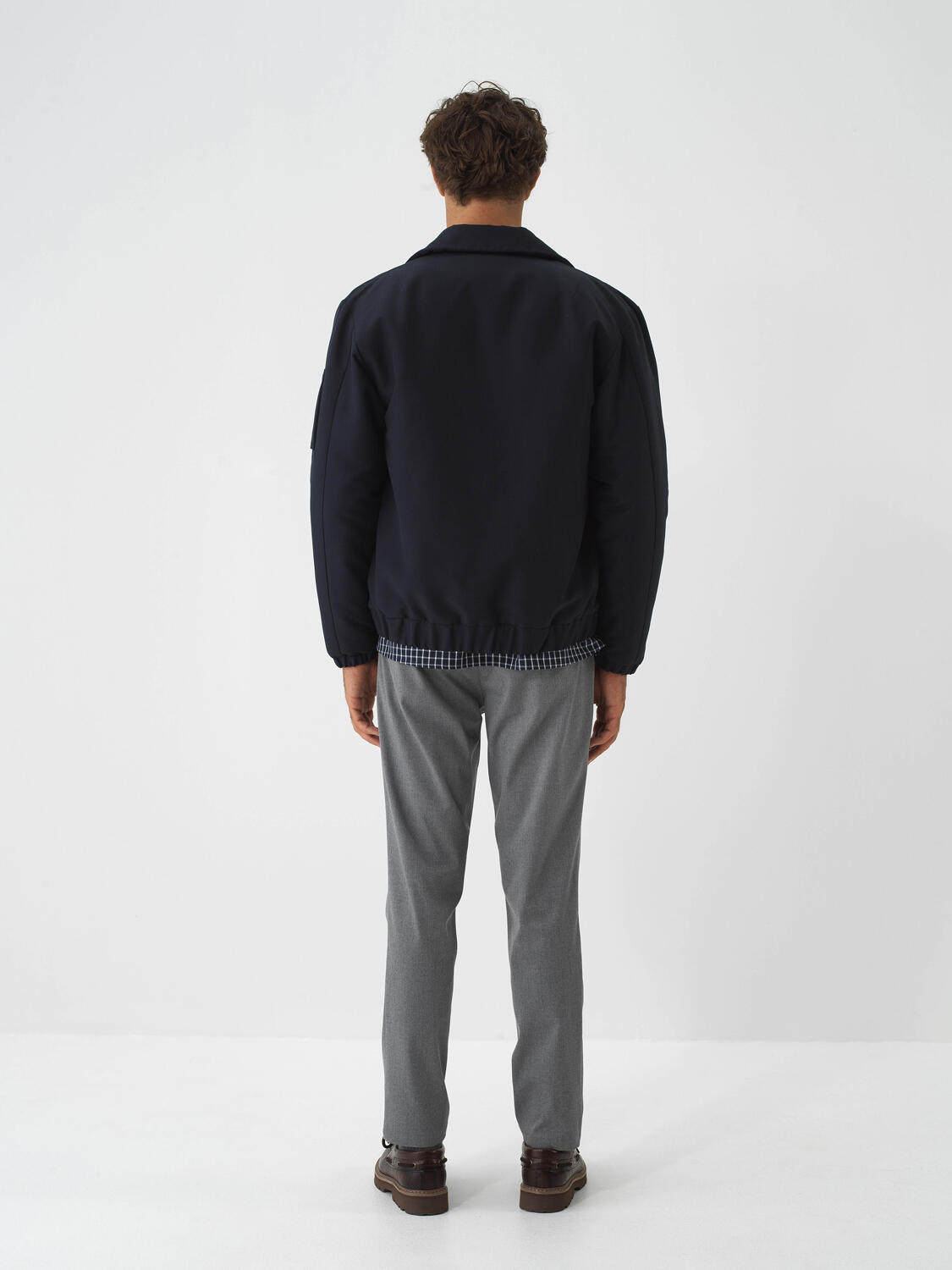 Navy Blue Regular Fit Coat That Maintains Its Form - 5