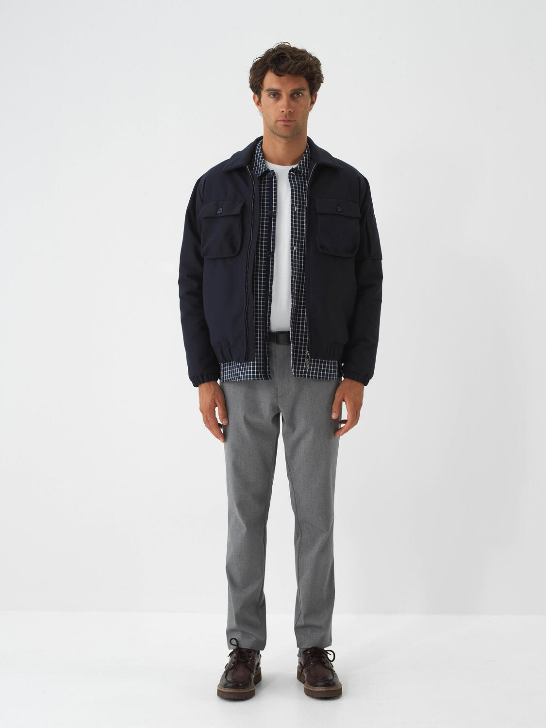 Navy Blue Regular Fit Coat That Maintains Its Form - 2