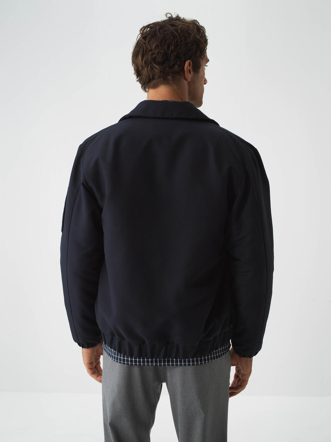 Navy Blue Regular Fit Coat That Maintains Its Form - 4