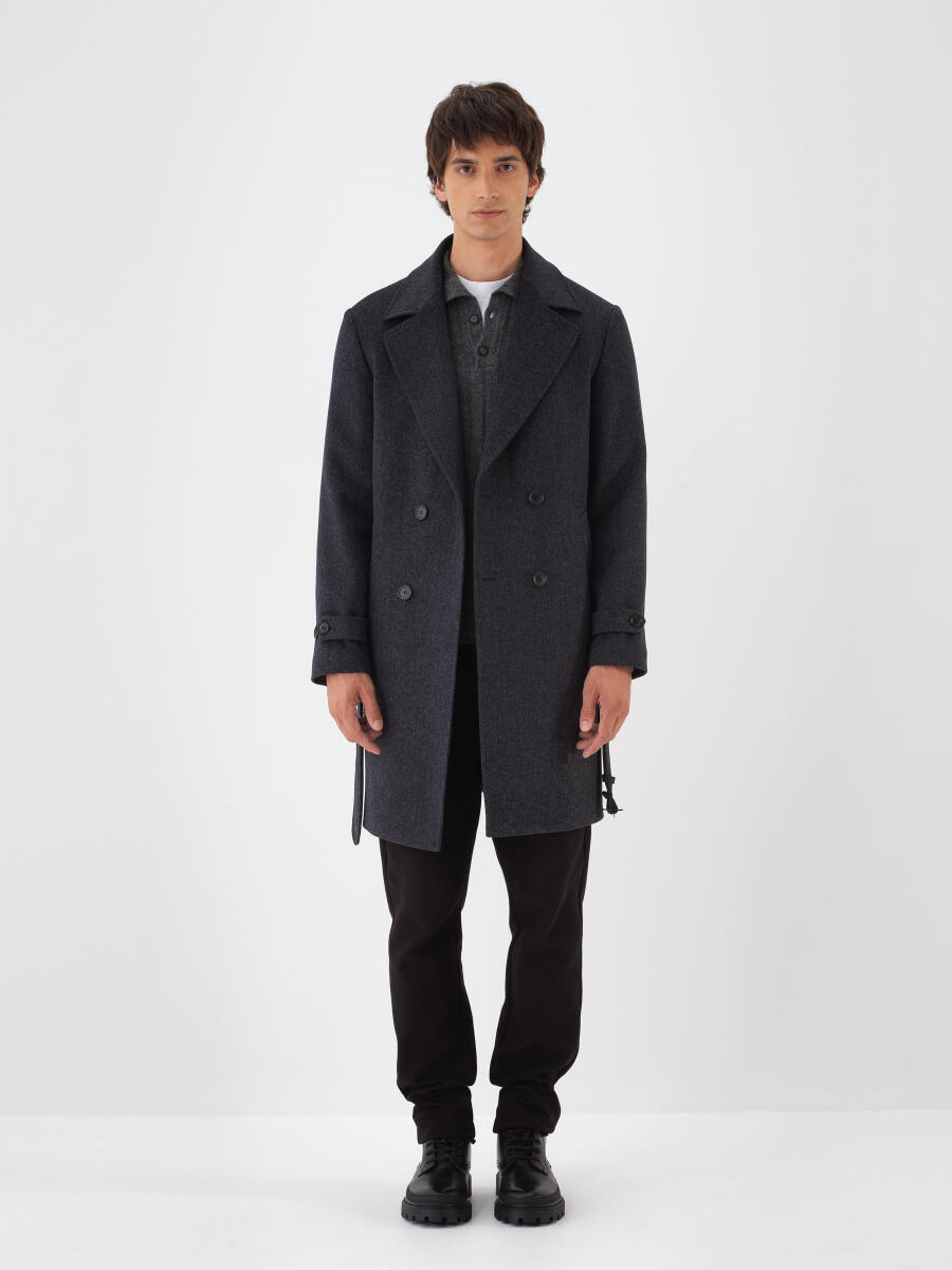 Wool Plain Coat