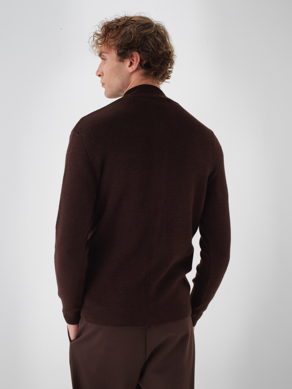 Wool Plain Cardigan - 4