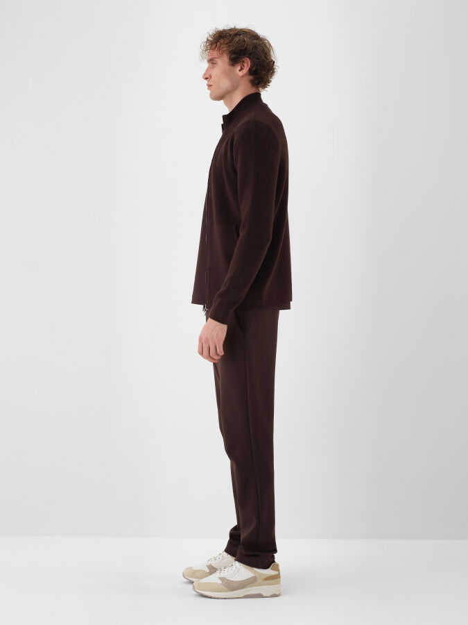 Wool Plain Cardigan - Xint