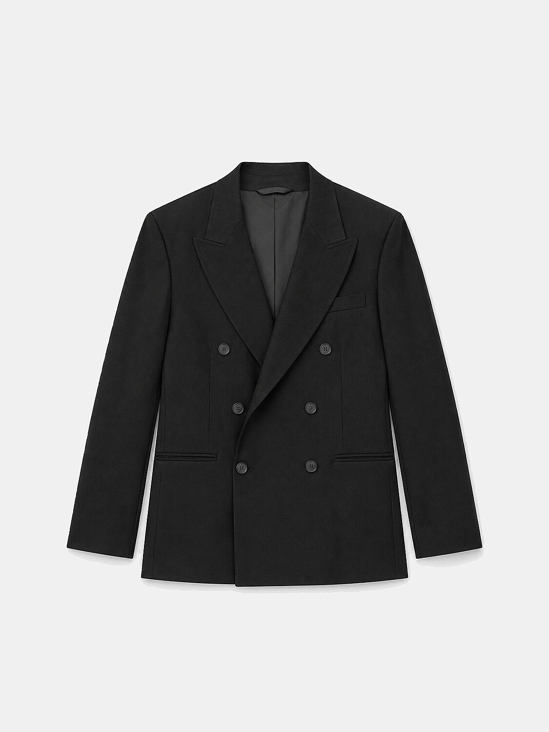 Black Flexible Textured Regular Fit Jacket (1)