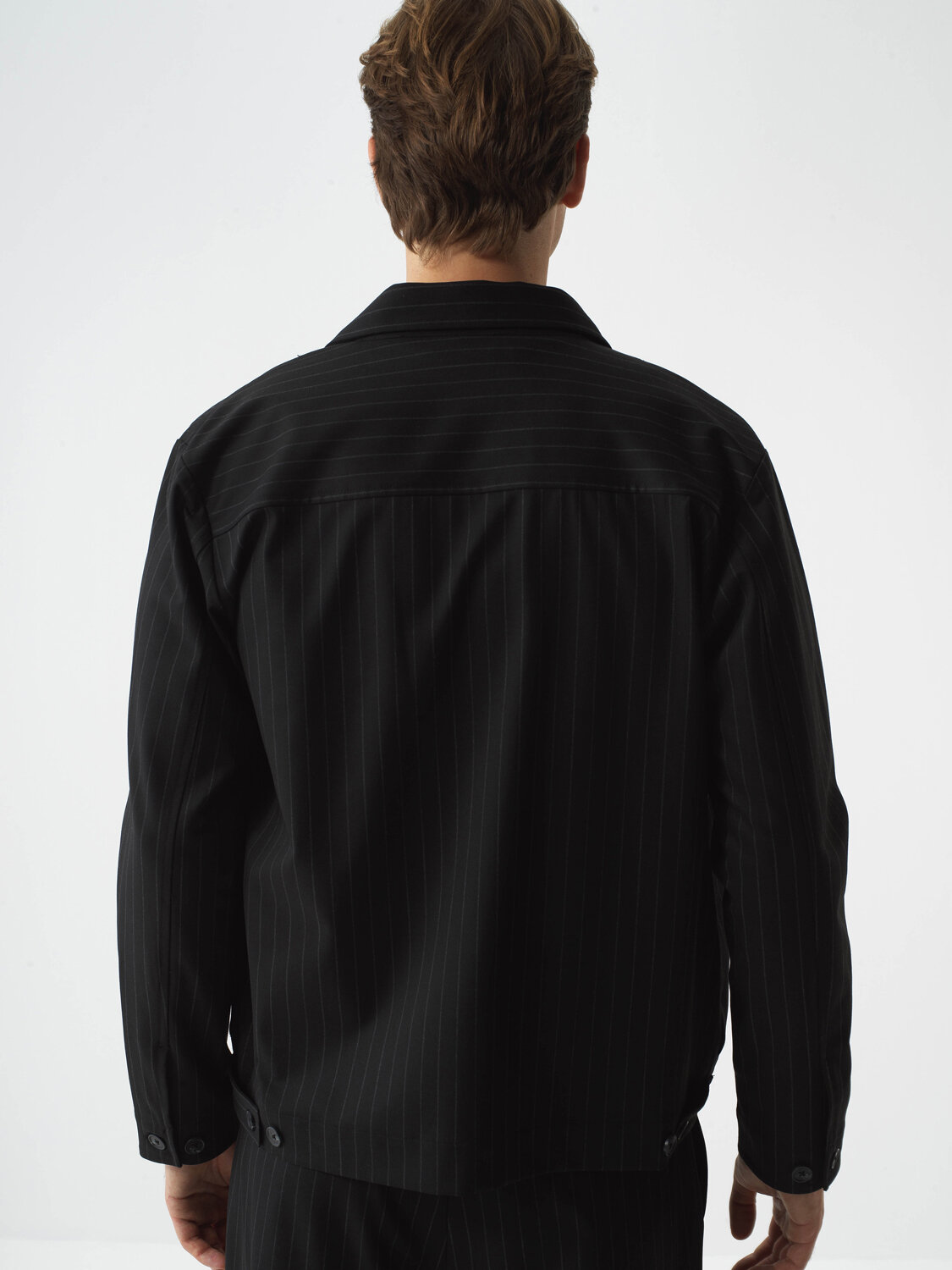 Black Flexible Textured Regular Fit Jacket - Xint