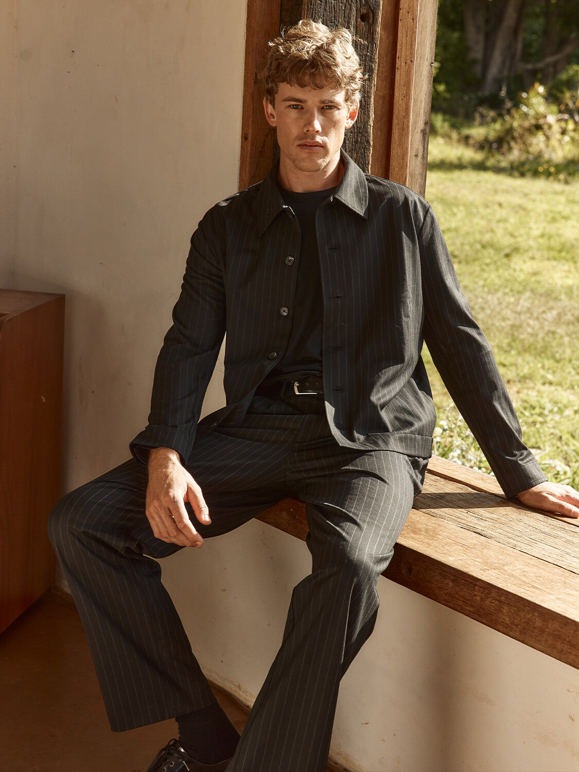 Black Flexible Textured Regular Fit Jacket - Xint