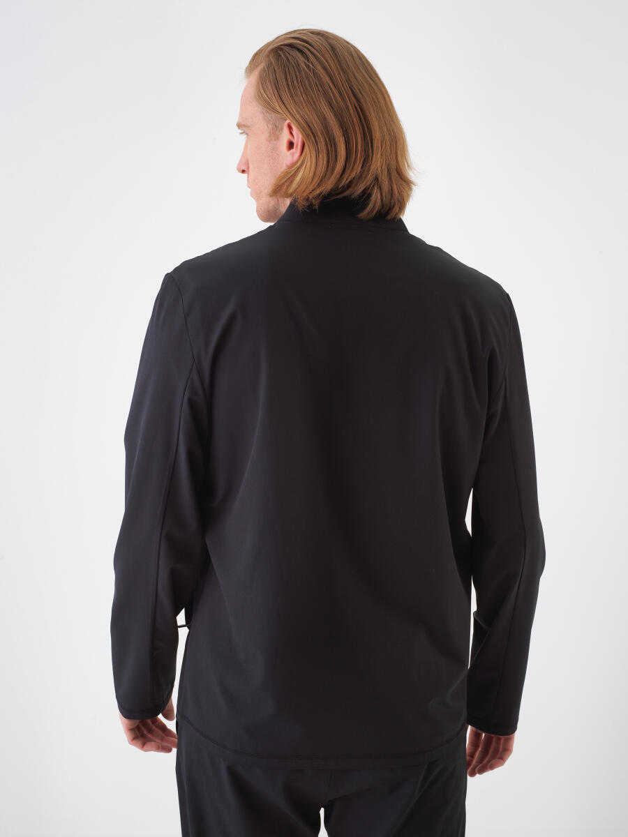 Black Regular Fit Jacket - 4