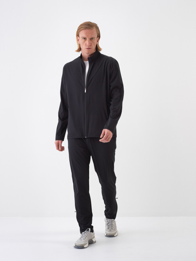 Black Regular Fit Jacket - 2