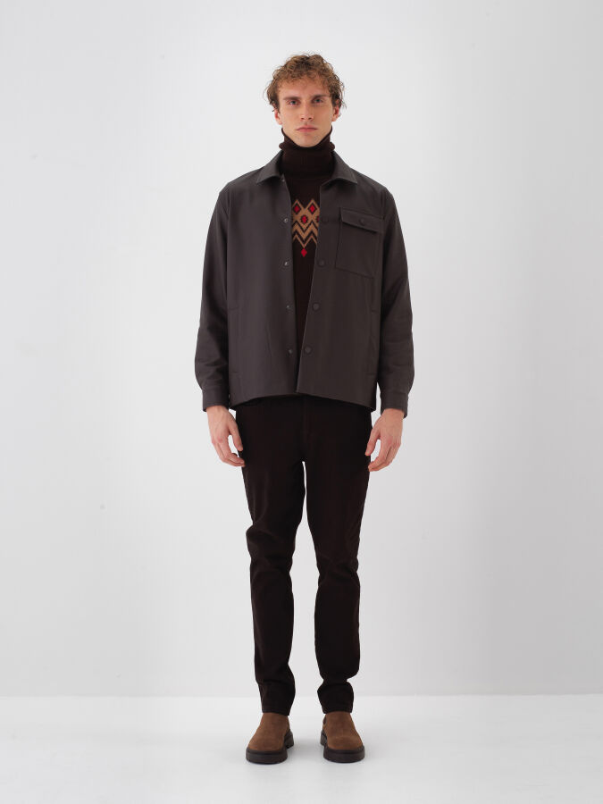 Leather Look Jacket - Xint