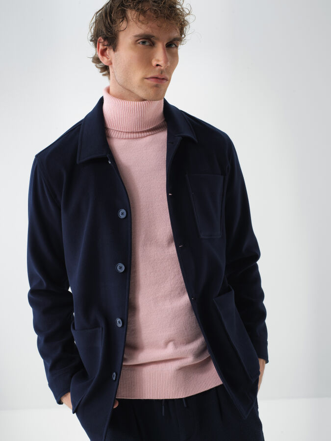 Regular Fit Plain Coat - Xint