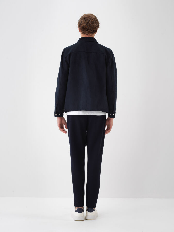 Suede Look Plain Jacket - Xint